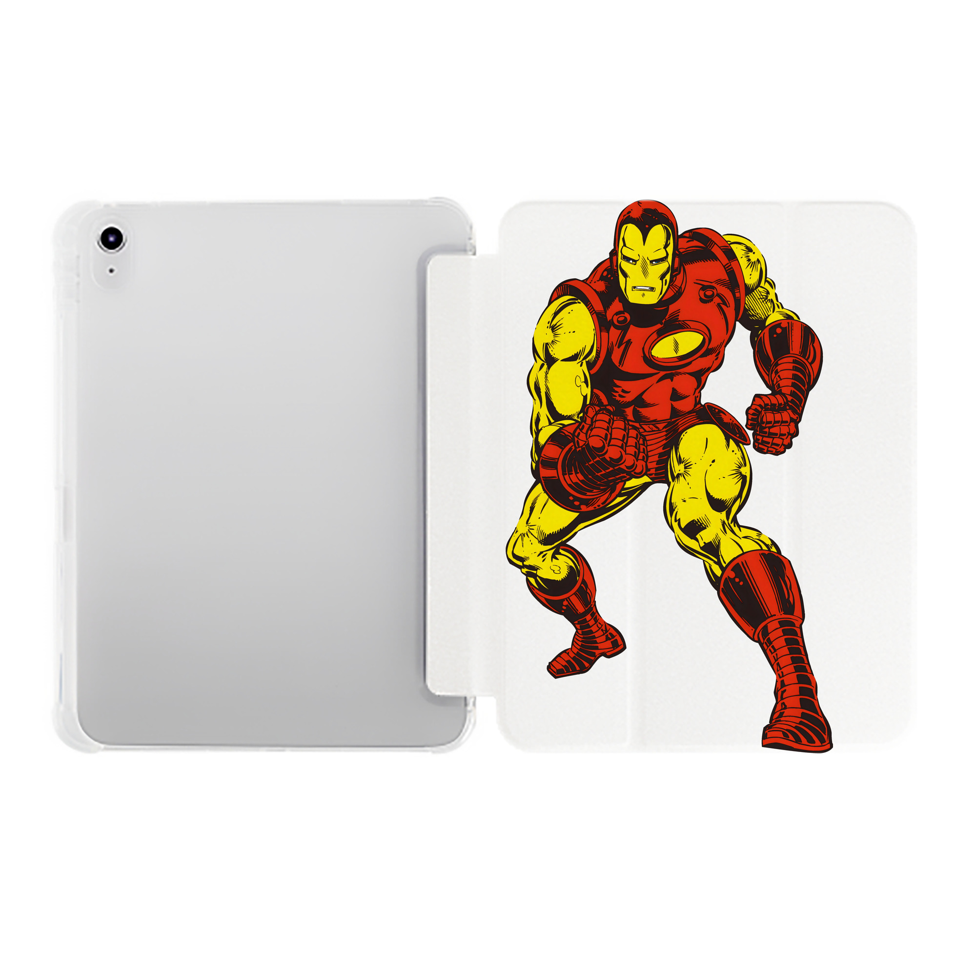（画像用） アベンジャーズ The Avengers IPad ケース ペン収納付き 三つ折りスタンド PUレザー×シリコン 対応機種9.5/10.5/10.9インチ